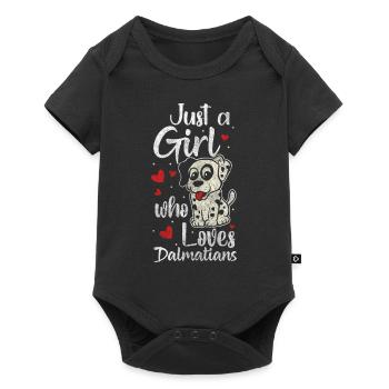 Dalmatian Paw Dog Owner Animal Friend - Baby Premium short-sleeve bodysuit - black - Front