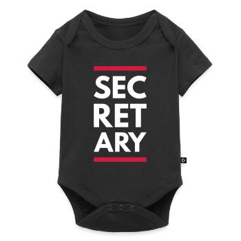 Secrétaire (Lignes) - Body à manches courtes Premium Bébé - noir - Devant