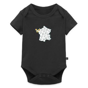 soleil breton - Body à manches courtes Premium Bébé - noir - Devant