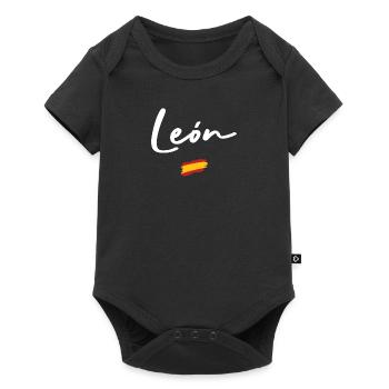 León - Baby Premium short-sleeve bodysuit - black - Front