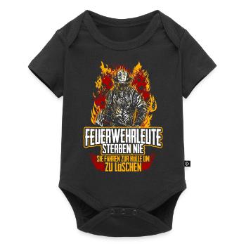 Feuerwehr Hölle - Baby Premium Kurzarmbody - Schwarz - Vorne