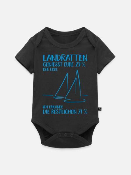 Segeln - Baby Premium Kurzarmbody - Schwarz