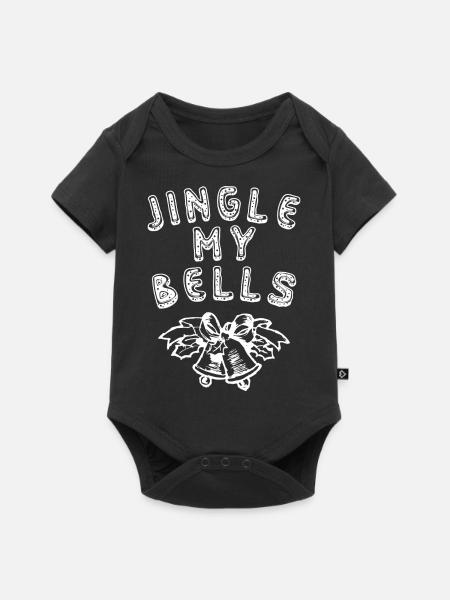 Jingle my bells - Baby Premium Kurzarmbody - Schwarz