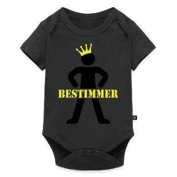 Bestimmer_2C - Baby Premium Kurzarmbody - Schwarz - Vorne