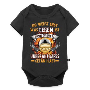 FW - Unbezahlbares getan - Baby Premium Kurzarmbody - Schwarz - Vorne