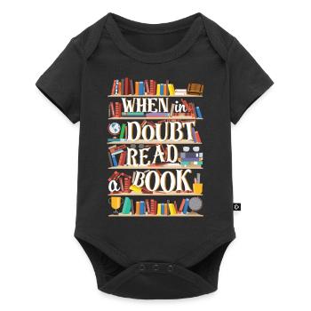 Read book - Baby Premium short-sleeve bodysuit - black - Front