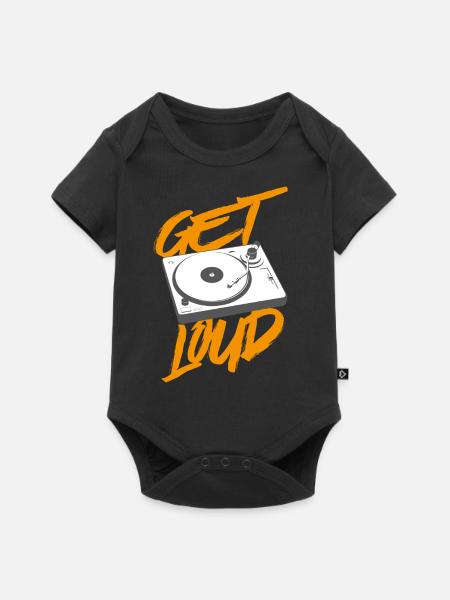 Get Loud - Baby Premium Kurzarmbody - Schwarz