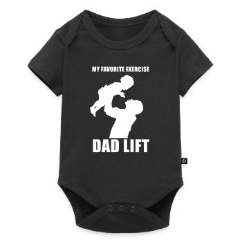 Dad lift - Baby Premium short-sleeve bodysuit - black - Front