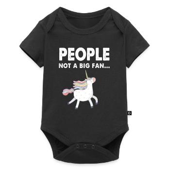 Unicorn no matter free fantasy gift people love - Baby Premium short-sleeve bodysuit - black - Front