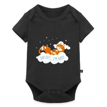 Cat in the clouds - Baby Premium short-sleeve bodysuit - black - Front