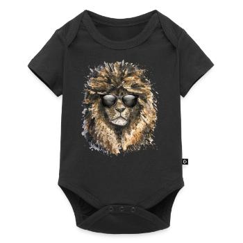 Leo Le Roi Lion T-shirt - Body à manches courtes Premium Bébé - noir - Devant