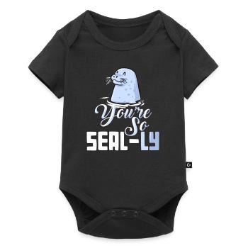 You are So Really Cute Seals Animal Design - Baby Premium short-sleeve bodysuit - black - Front