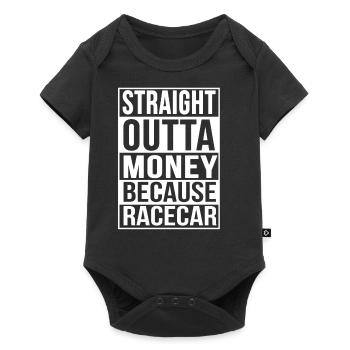 Parce que Racecar drôle de voiture et l'essence Head Shirt - Body à manches courtes Premium Bébé - noir - Devant