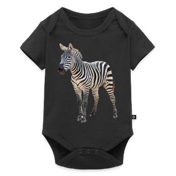 Zebra - Baby Premium short-sleeve bodysuit - black - Front