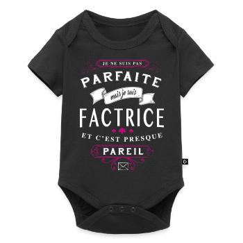 Factrice Parfaite - Body à manches courtes Premium Bébé - noir - Devant