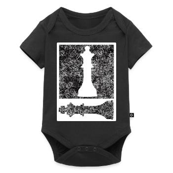 Checkmate Queen King - Body à manches courtes Premium Bébé - noir - Devant