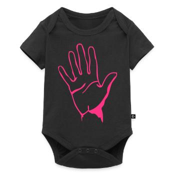 hand hand doigt2203 - Baby Premium short-sleeve bodysuit - black - Front