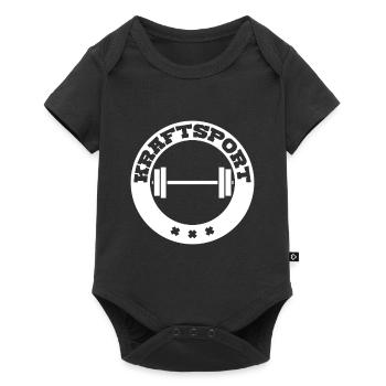 Kraftsport - Baby Premium Kurzarmbody - Schwarz - Vorne