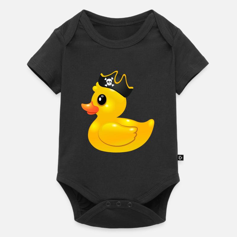 Pirate de canard en caoutchouc - Pirate de canard en caoutchouc - Body à manches courtes Premium Bébé - noir