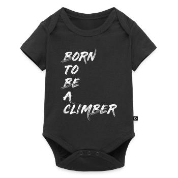 CLIMBER GRIMPEUR BOULDERER ALPINISTE CADEAU - Body à manches courtes Premium Bébé - noir - Devant