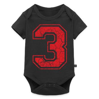 3 three drei red rot (uk) - Baby Premium short-sleeve bodysuit - black - Front