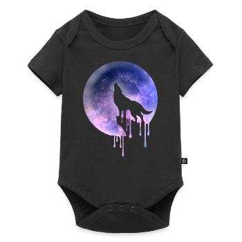wolf moon universe - Baby Premium short-sleeve bodysuit - black - Front