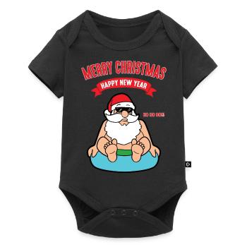 Christmas Santa Claus Christmas Santa Claus - Baby Premium short-sleeve bodysuit - black - Front