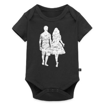 Dear couple marriage wedding - Baby Premium short-sleeve bodysuit - black - Front