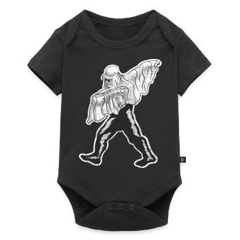 Tamponner bigfoot dans le costume de fantôme d'halloween - Body à manches courtes Premium Bébé - noir - Devant