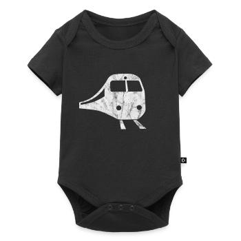 Zug - Baby Premium Kurzarmbody - Schwarz - Vorne