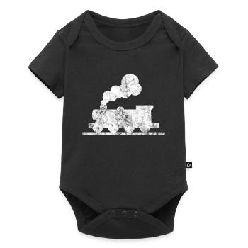 chemin de fer - Body à manches courtes Premium Bébé - noir - Devant