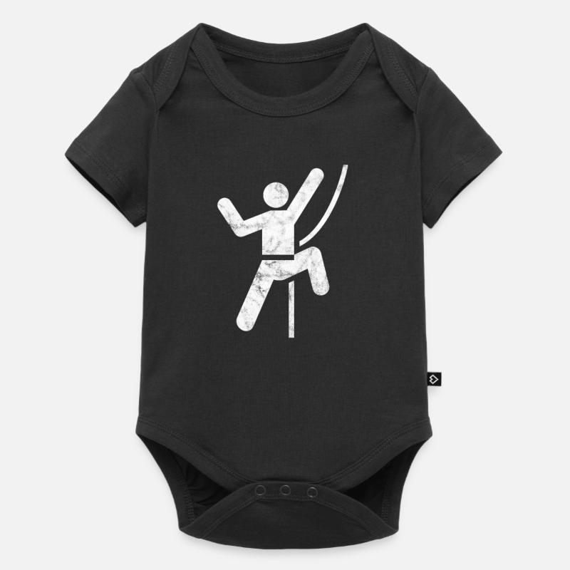 Kletterer Klettern - Baby Premium Kurzarmbody - Schwarz