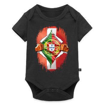 Switzerland Portugal dual citizen - Baby Premium short-sleeve bodysuit - black - Front