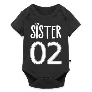 Sister Number 02 Sister - Baby Premium short-sleeve bodysuit - black - Front