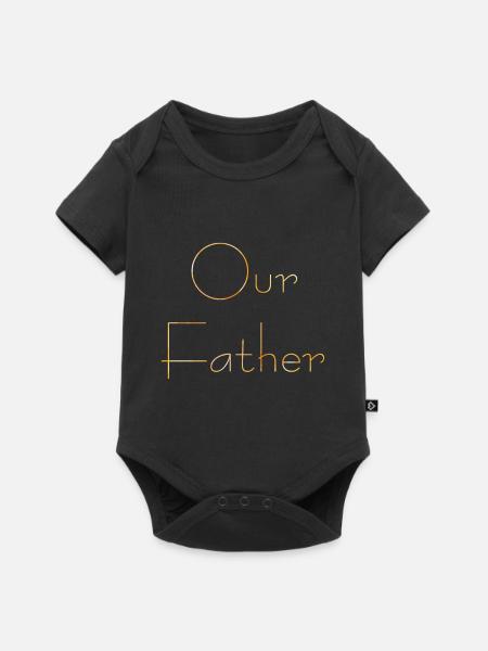 Our Father - Baby Premium Kurzarmbody - Schwarz