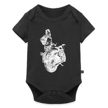 Biker Motorcycling Motorcycle Motorcyclist - Baby Premium short-sleeve bodysuit - black - Front
