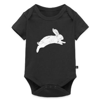 lièvre - Body à manches courtes Premium Bébé - noir - Devant