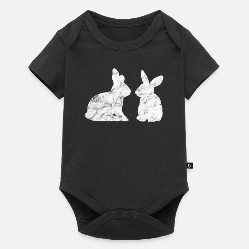 Lapin lapin lapin - Body à manches courtes Premium Bébé - noir