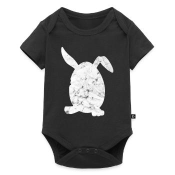 lièvre - Body à manches courtes Premium Bébé - noir - Devant