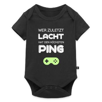 Gaming Console Computer - Baby Premium short-sleeve bodysuit - black - Front