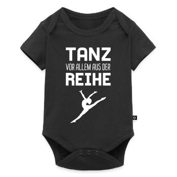 Danse musique danseur énonciation drôle - Body à manches courtes Premium Bébé - noir - Devant