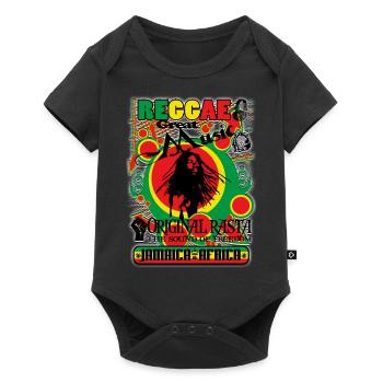 reggae great music original rasta - Body à manches courtes Premium Bébé - noir - Devant