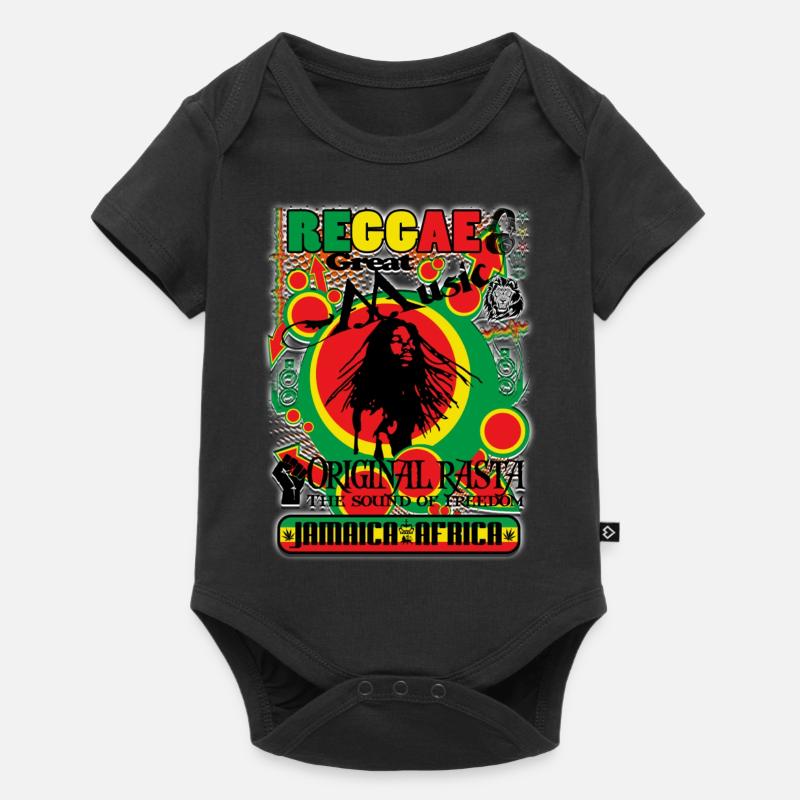 reggae great music original rasta - Body à manches courtes Premium Bébé - noir
