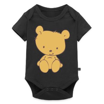 Toy Teddy Bear - Baby Premium short-sleeve bodysuit - black - Front