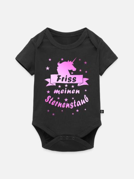 Friss meinem Sternenstaub - Baby Premium Kurzarmbody - Schwarz