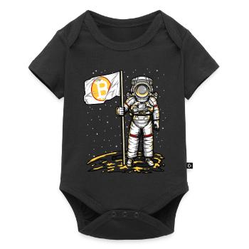 Bitcoin Astronaut To The Moon BTC Crpyto Bit Coin - Baby Premium short-sleeve bodysuit - black - Front