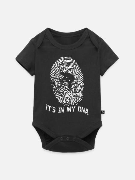 Bike it s in my DNA - Baby Premium Kurzarmbody - Schwarz