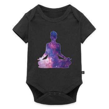 Yoga Meditation Univers - Body à manches courtes Premium Bébé - noir - Devant