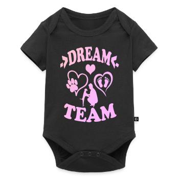 Dream team - Body à manches courtes Premium Bébé - noir - Devant