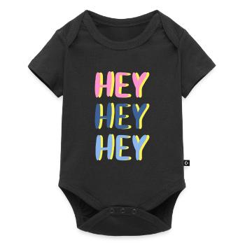 Hé hé hé hé - Body à manches courtes Premium Bébé - noir - Devant